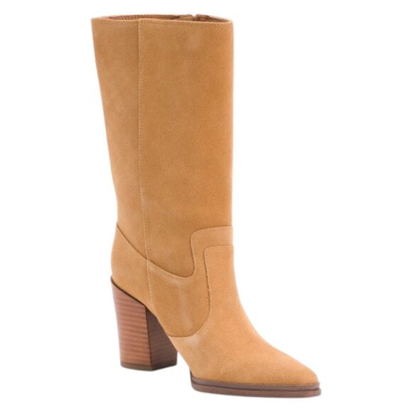 FRANCO SARTO Suede Jaxon Mid Shaft Boots - Picture 1 of 3